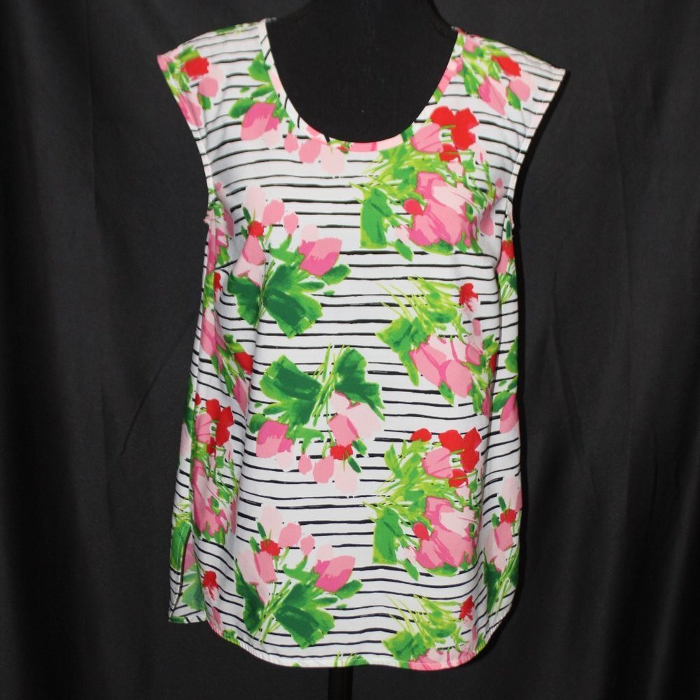Merona Floral Cap Sleeve Top